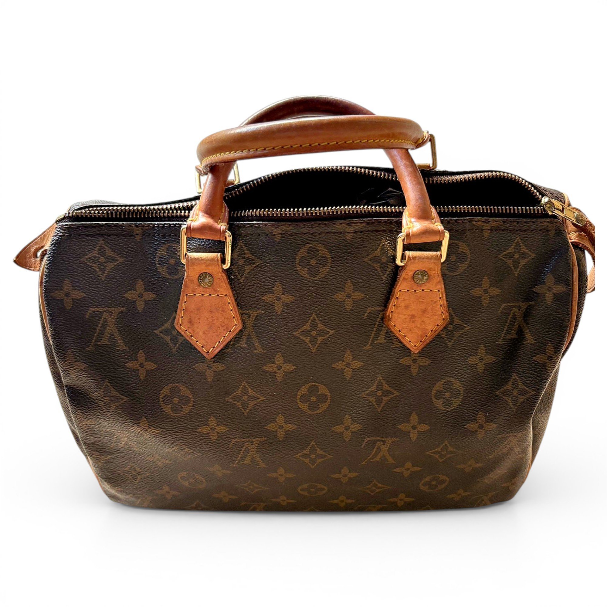 Speedy leather handbag