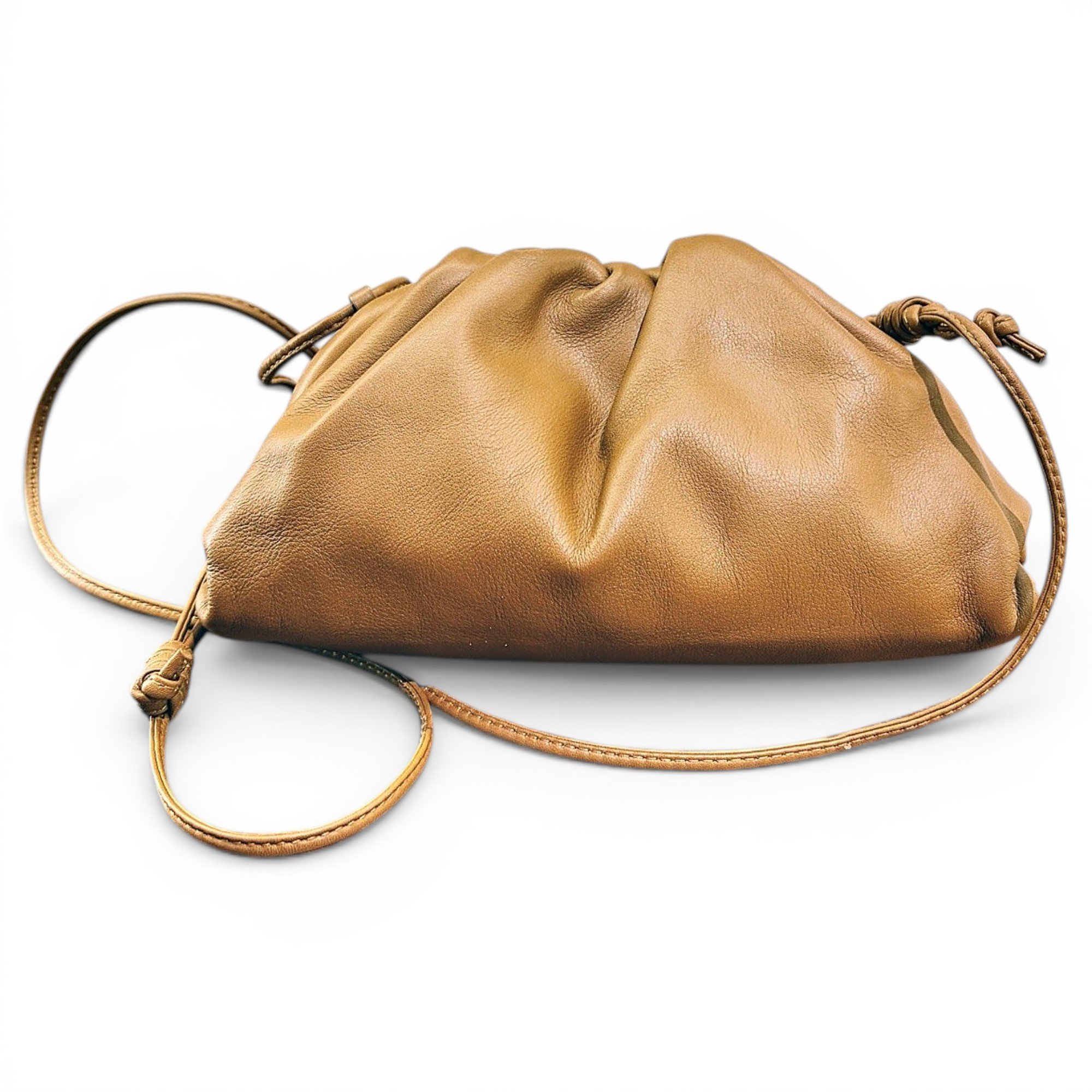 Pouch leather handbag
