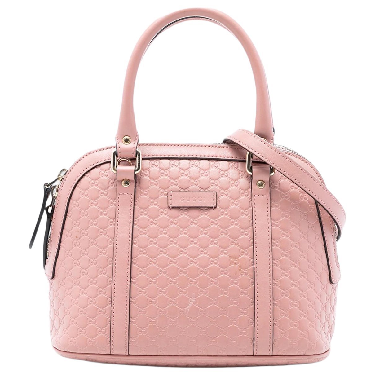 Dôme leather satchel