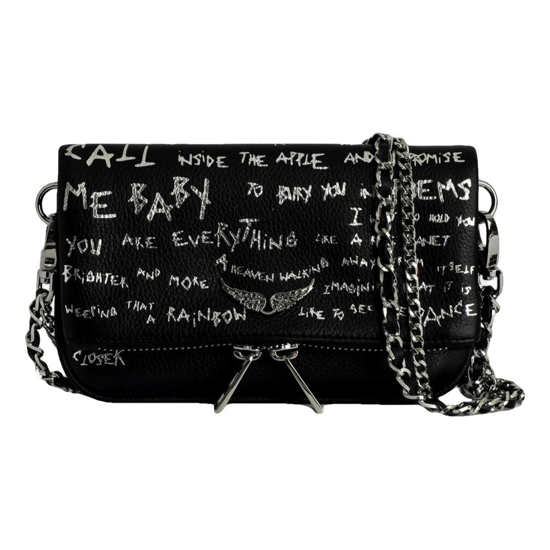 Rock leather crossbody bag