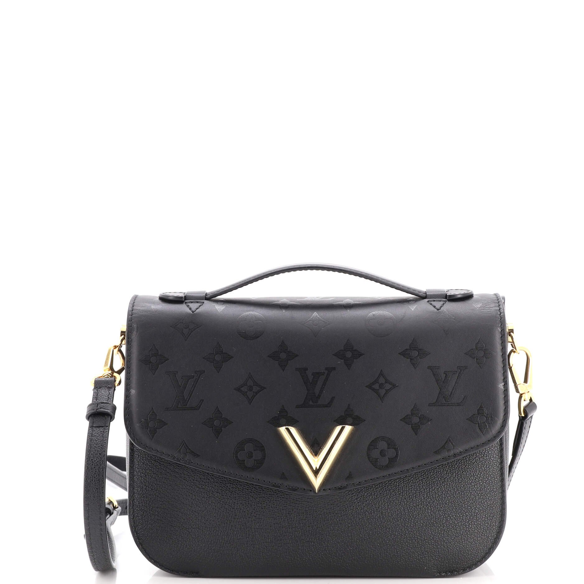 Very Messenger Monogram Leather