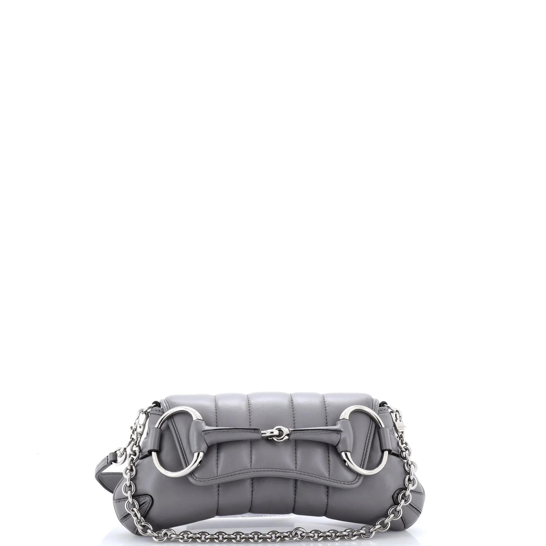 Horsebit Chain leather handbag