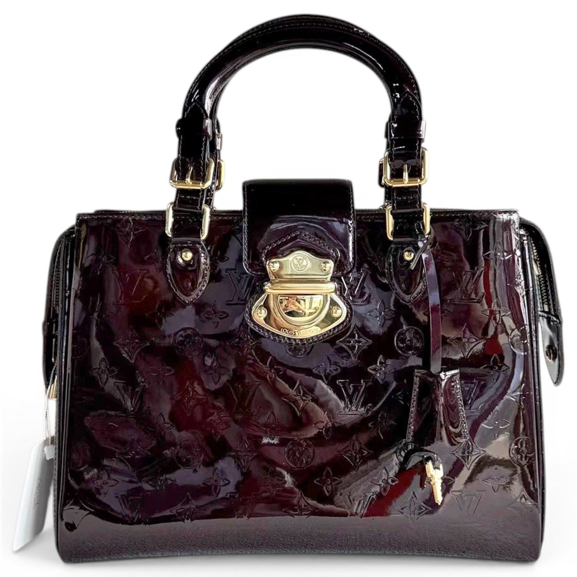 Melrose patent leather handbag