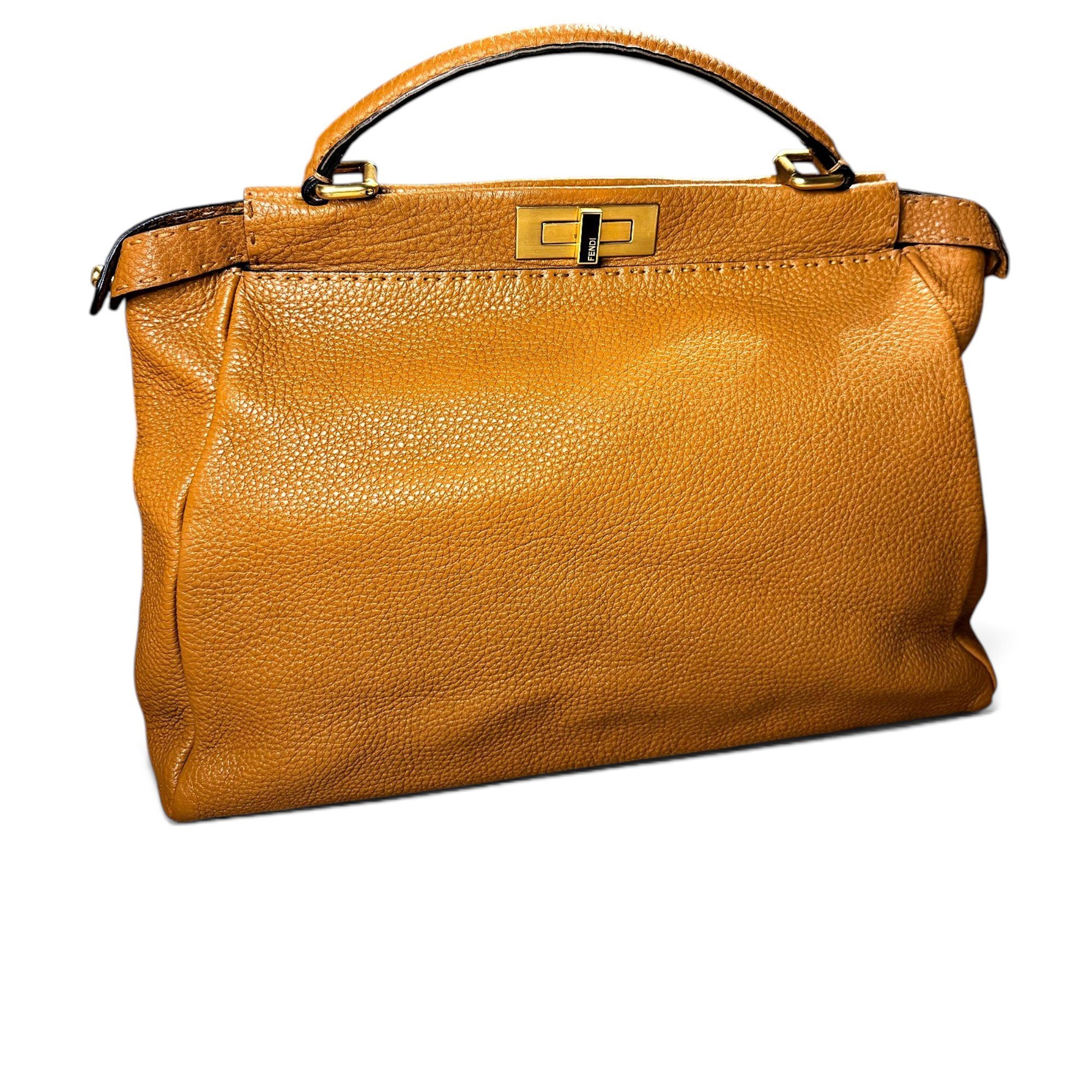 Peekaboo leather handbag