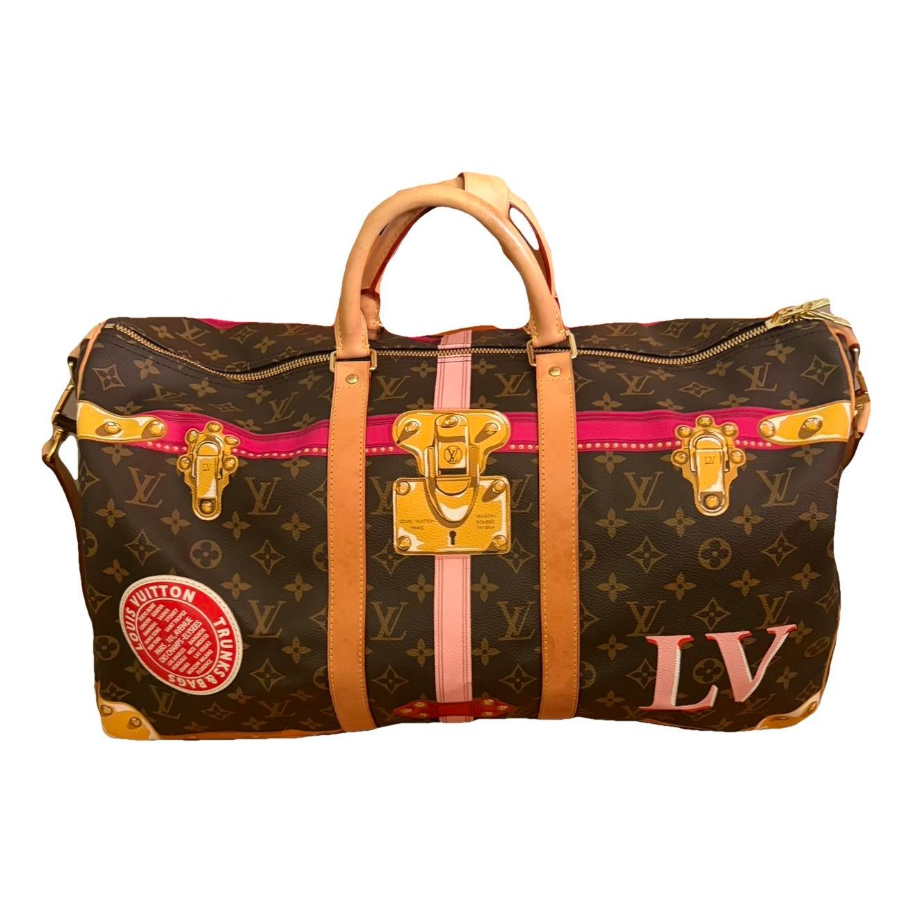 Keepall vegan leather travel bag