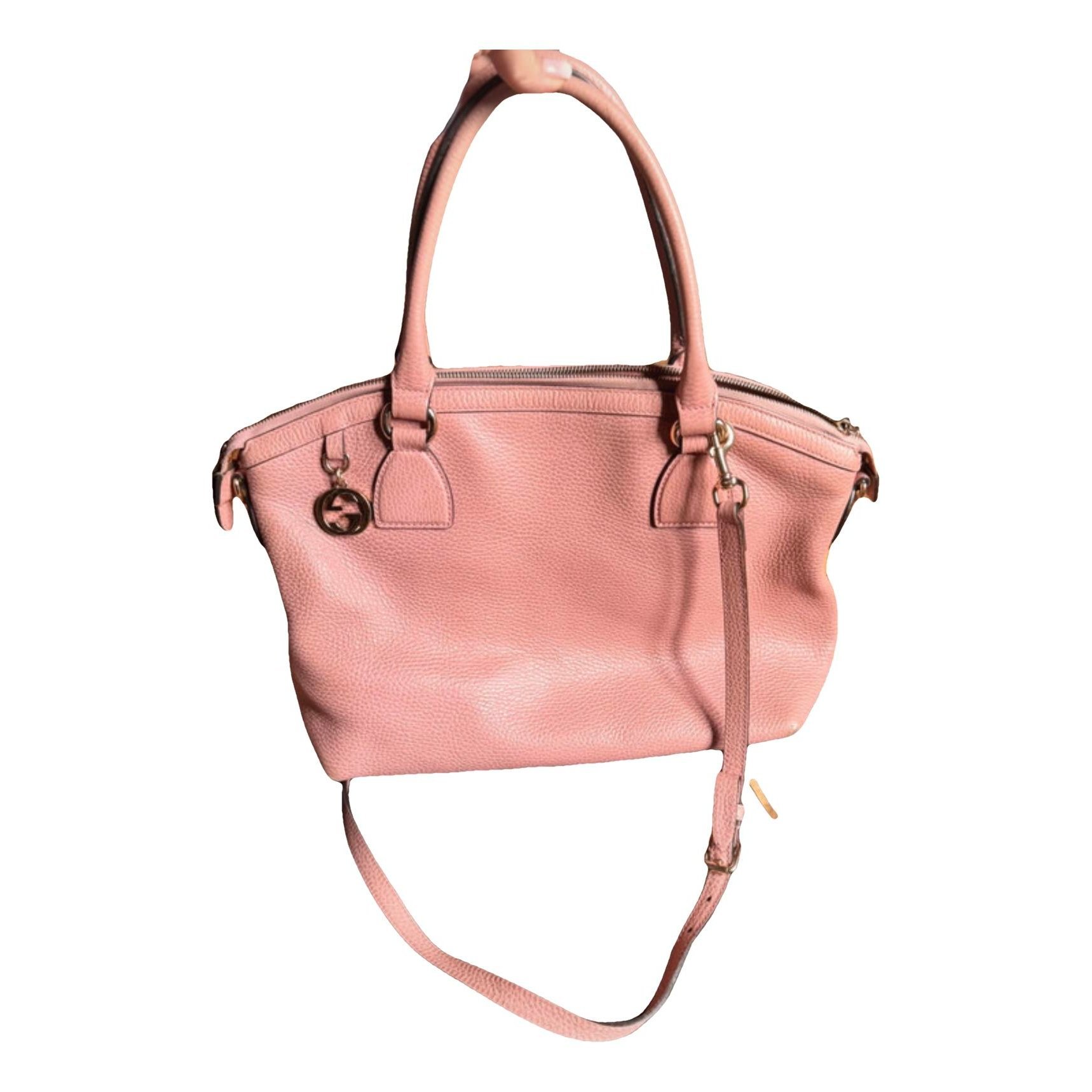 Dôme leather handbag