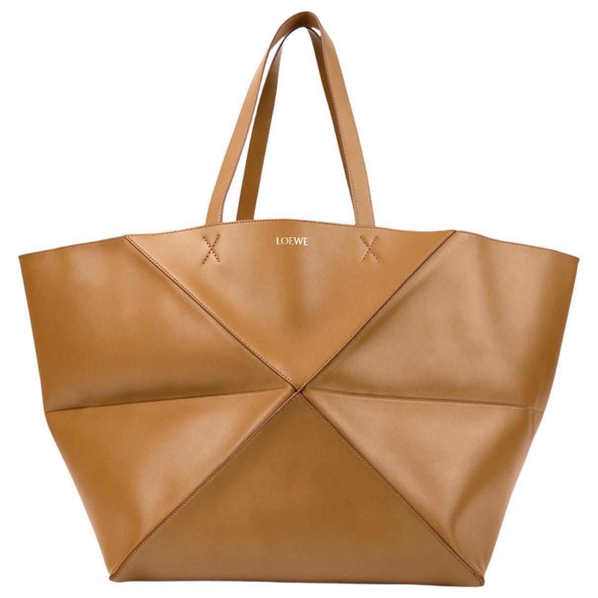 Puzzle Fold leather tote