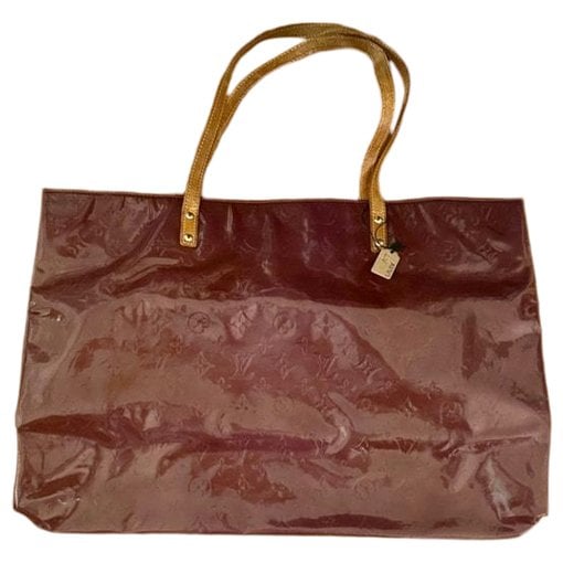 Patent leather handbag