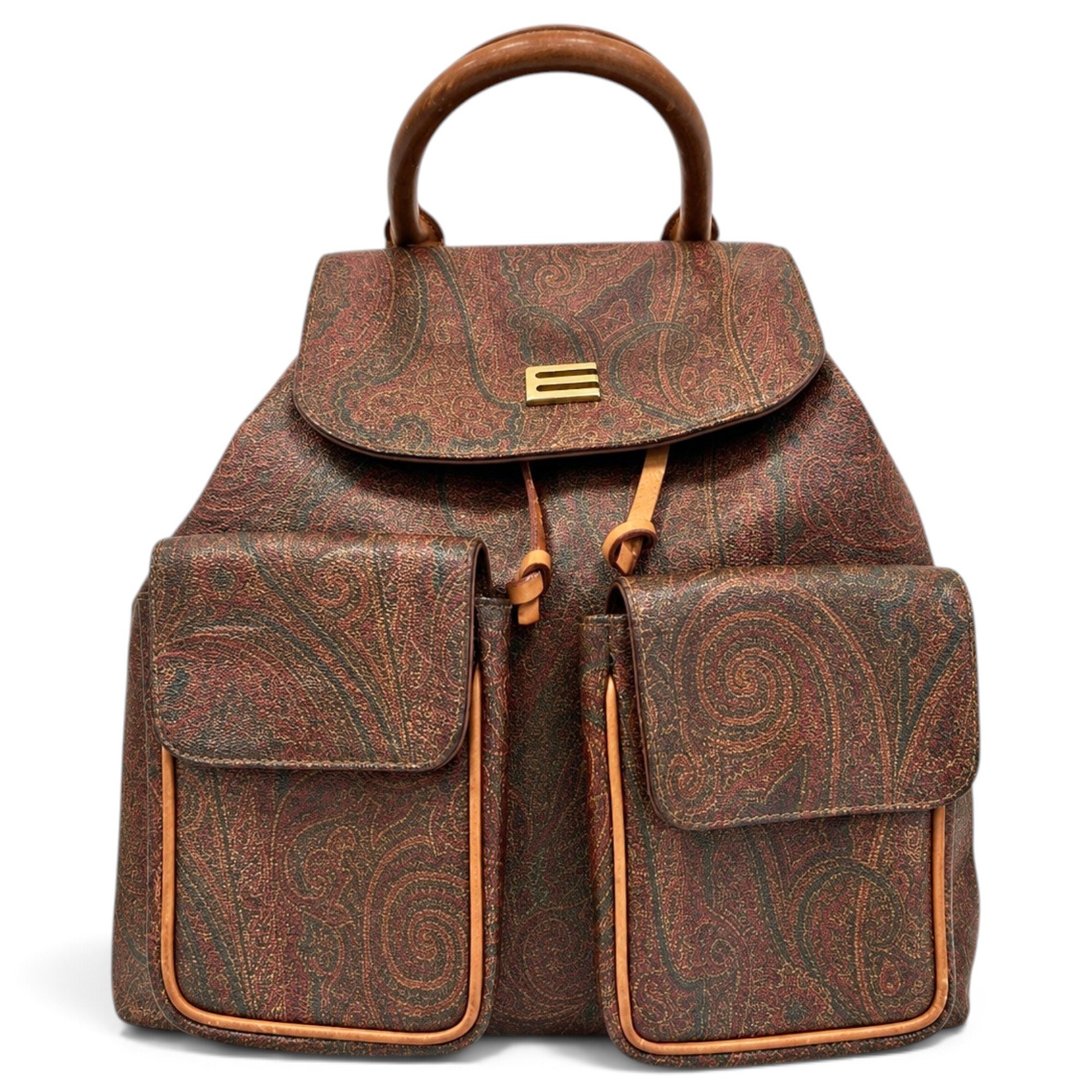 Leather backpack