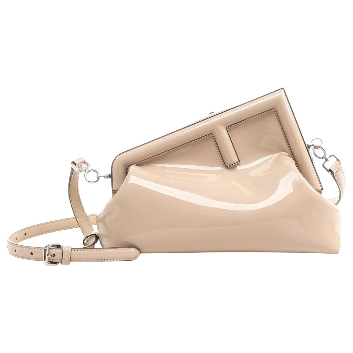First patent leather crossbody bag