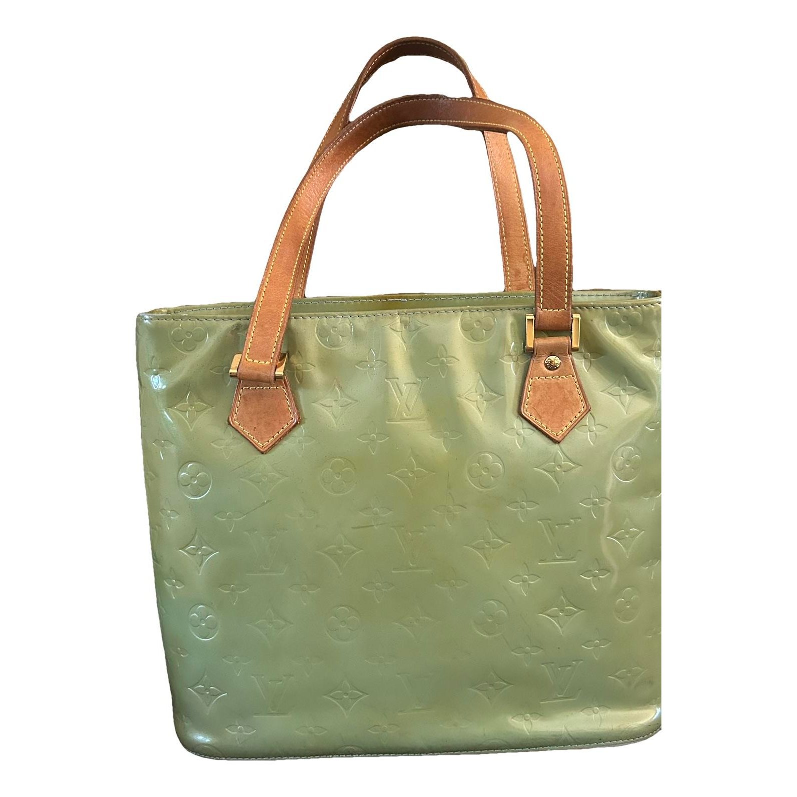 Houston patent leather handbag