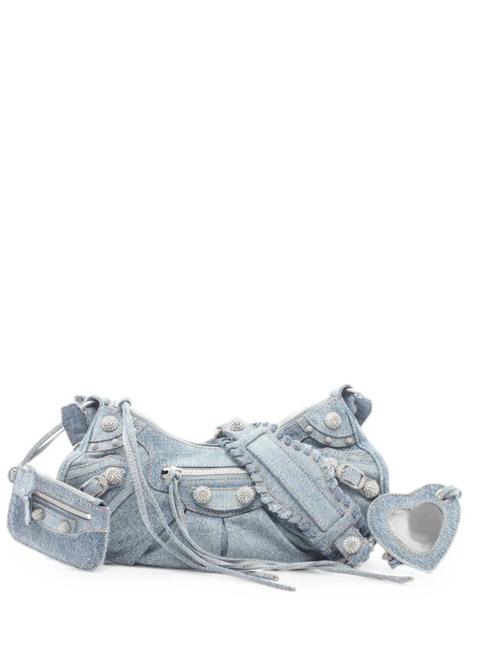 2010s Le Cagole rhinestone-embellished shoulder bag