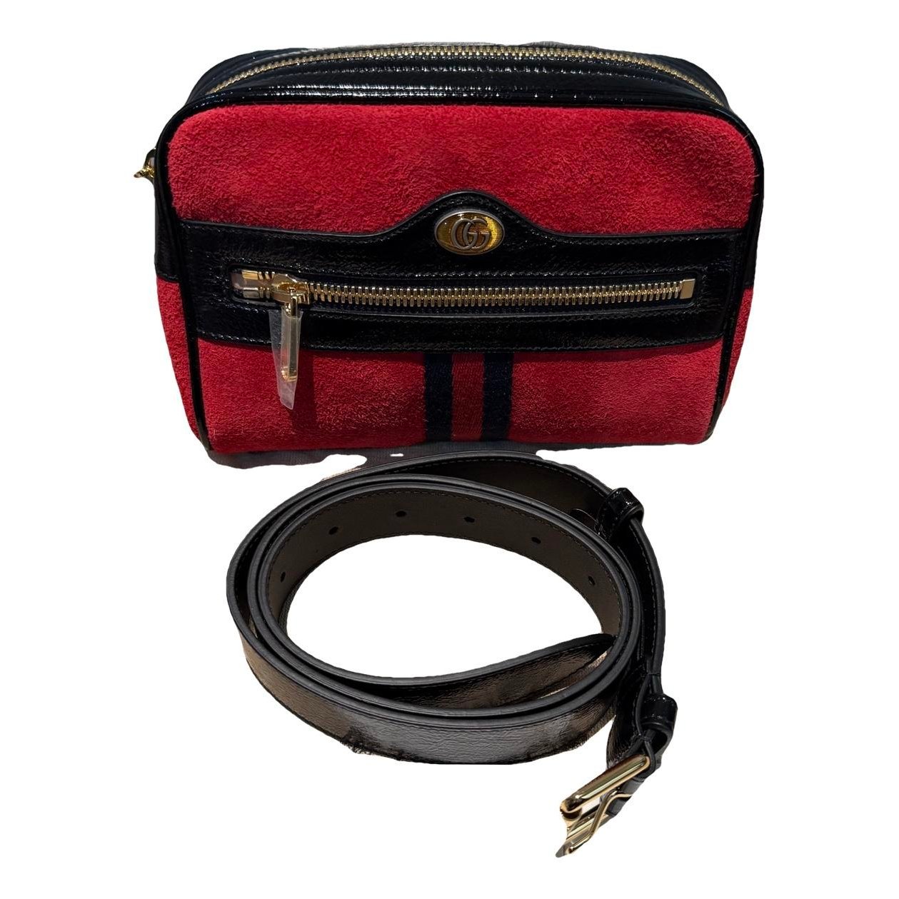 Leather clutch bag