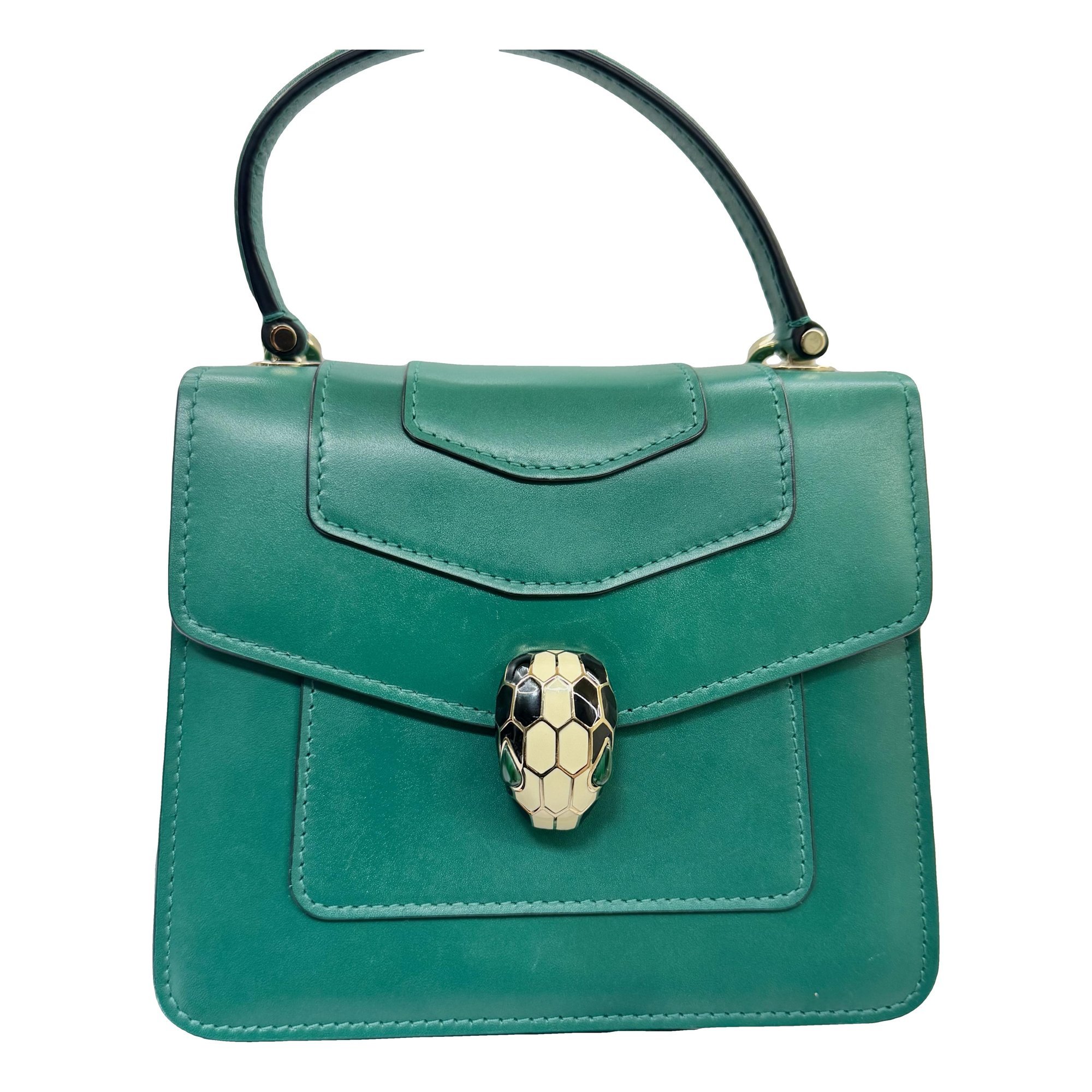 Serpenti leather handbag