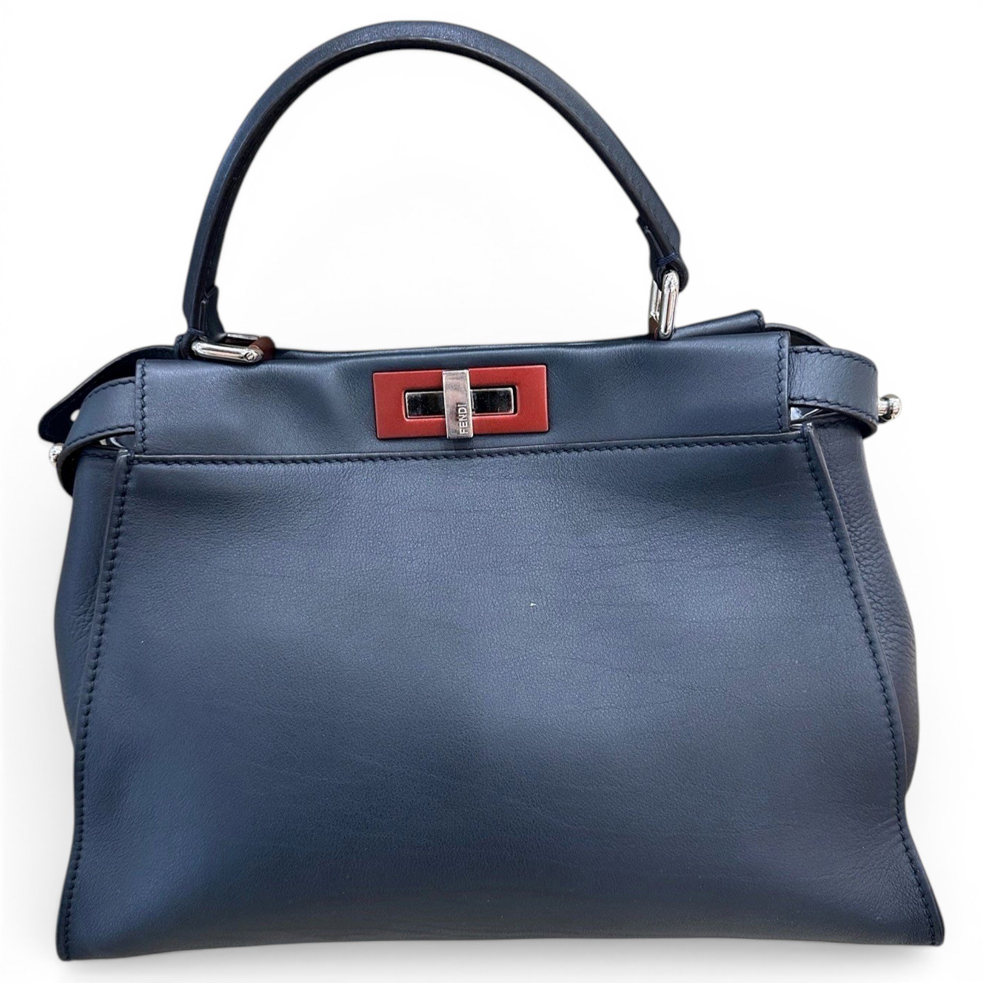 Peekaboo leather handbag