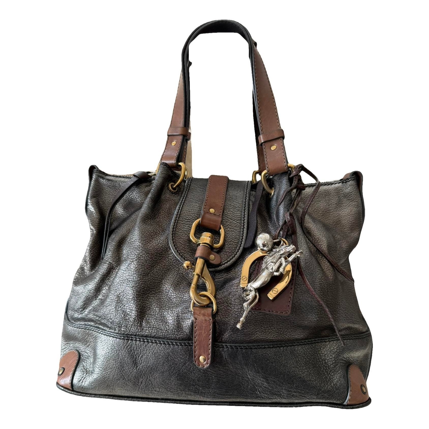 Kerala leather tote