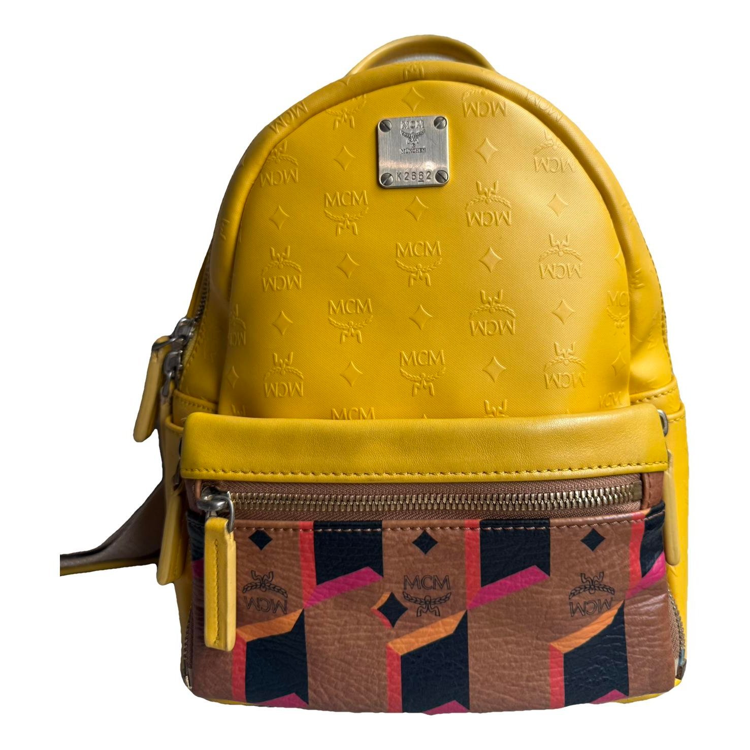 Patent leather backpack