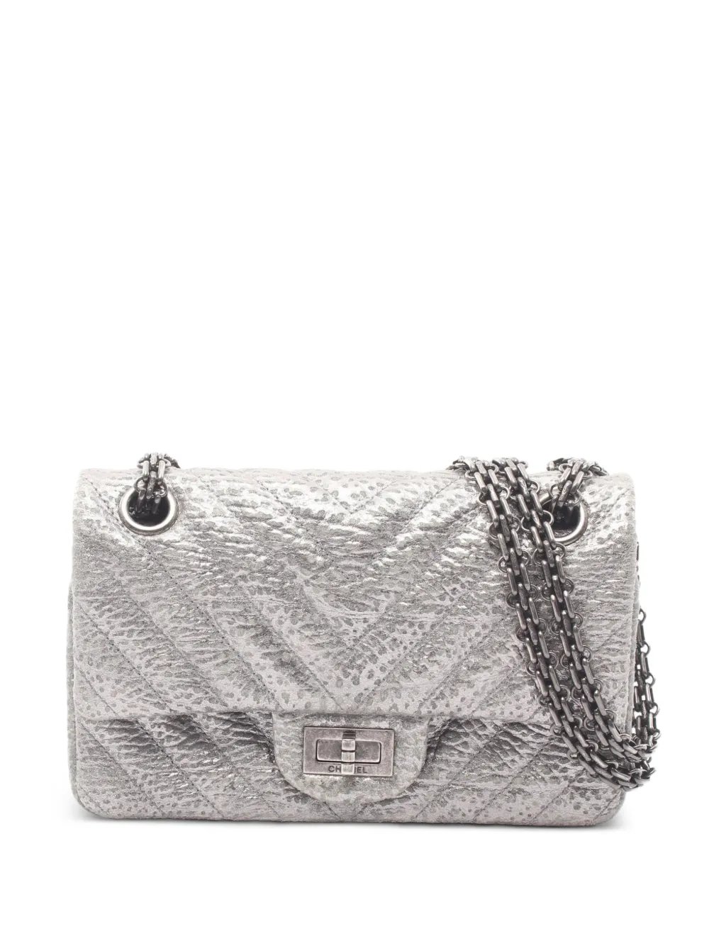 mini 2016-2017 2.55 Chevron V-stitch shoulder bag