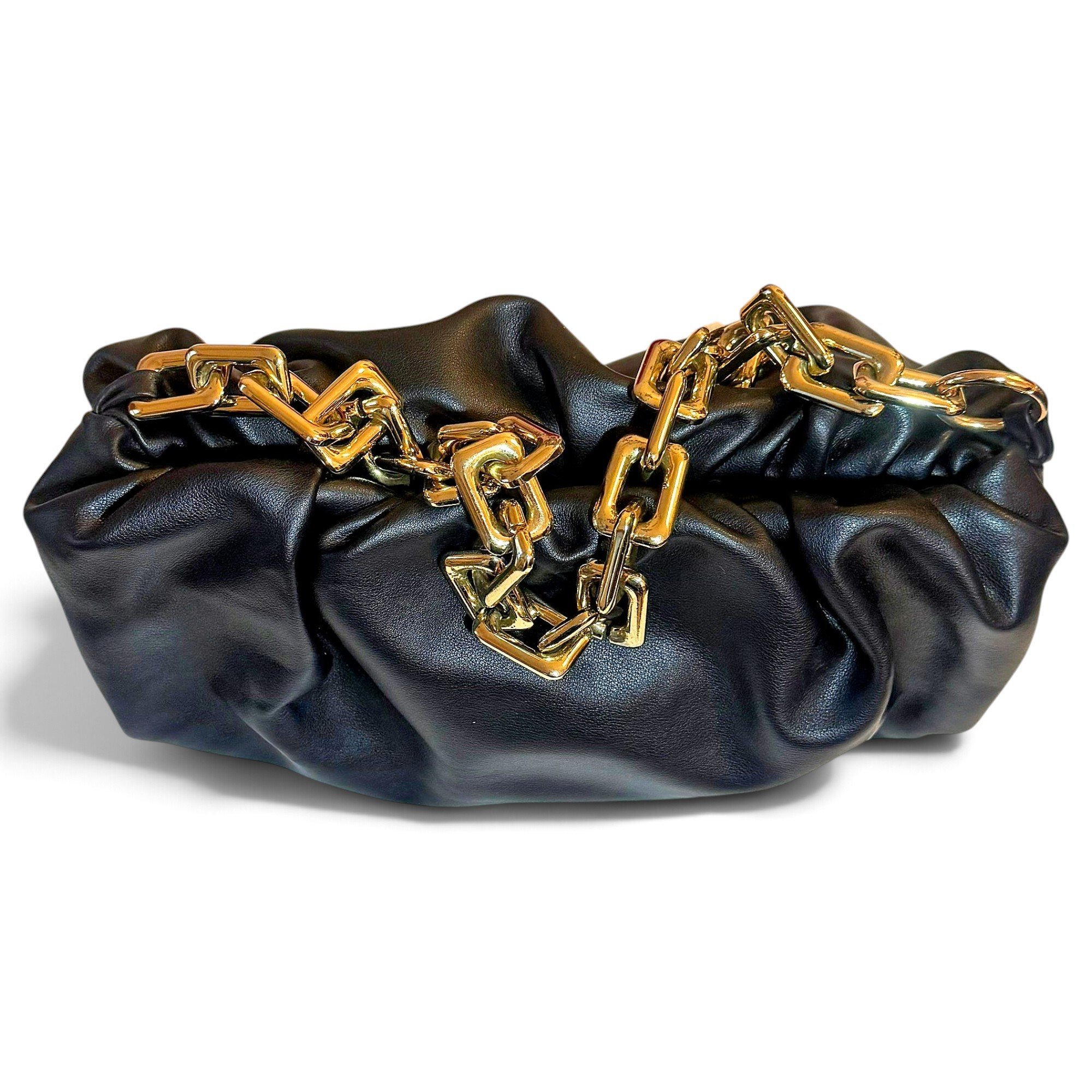 Chain Pouch leather handbag