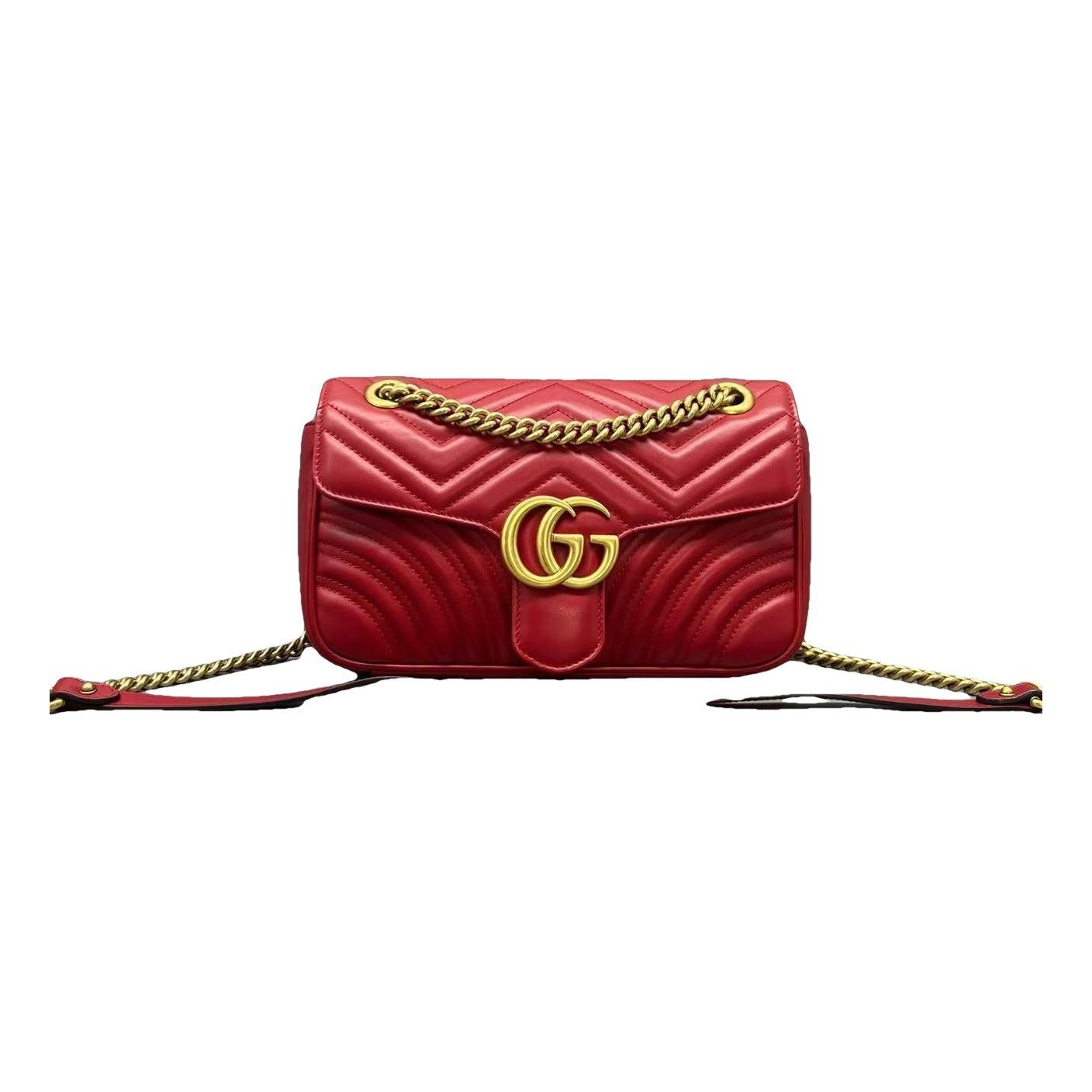 GG Marmont Flap leather handbag