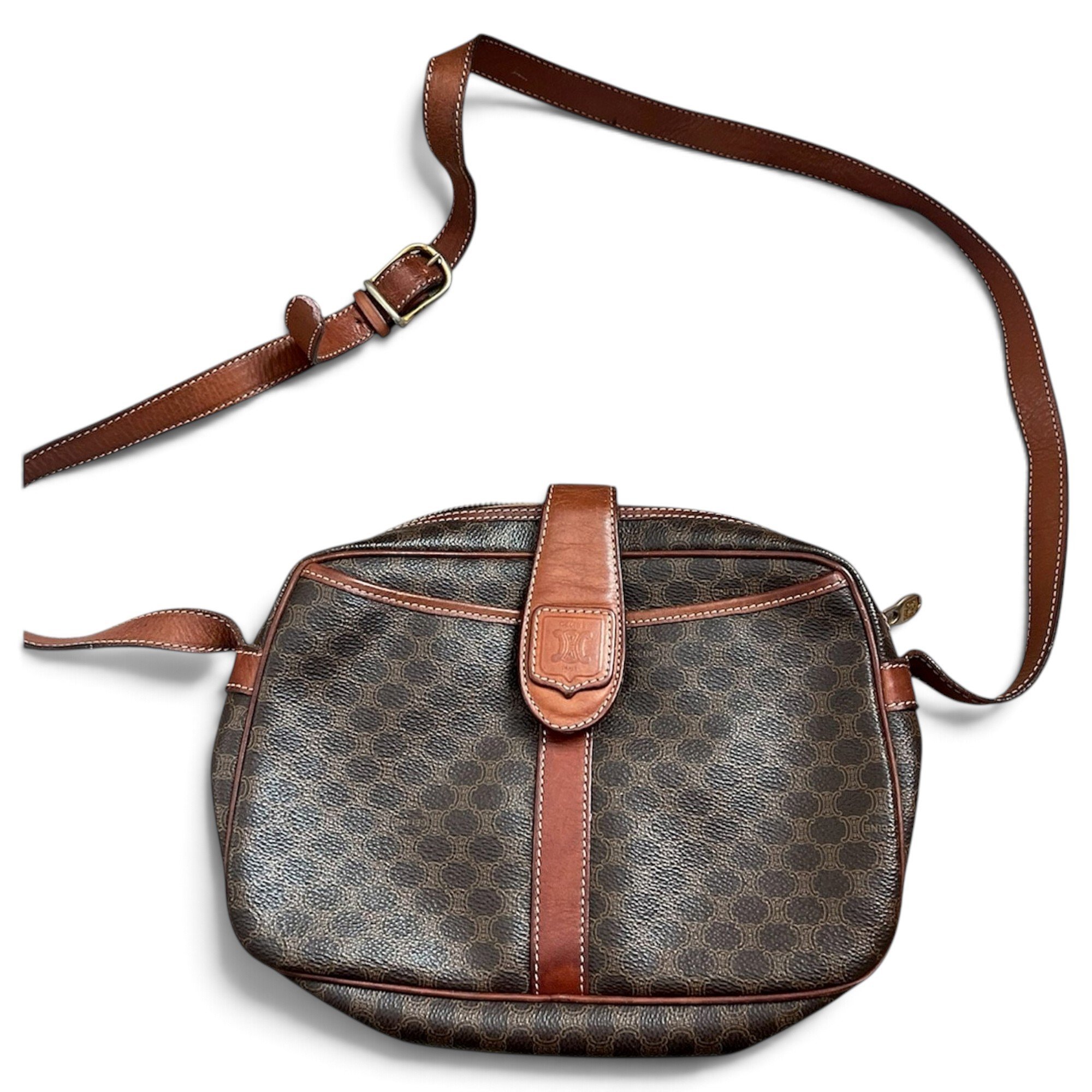 Trotteur leather crossbody bag