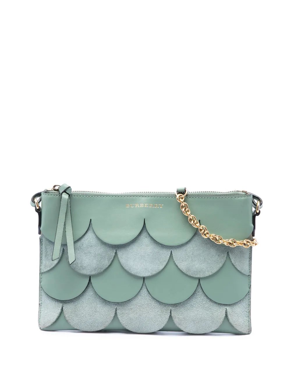 2000-2017 Scalloped Leather and Suede Peyton crossbody bag