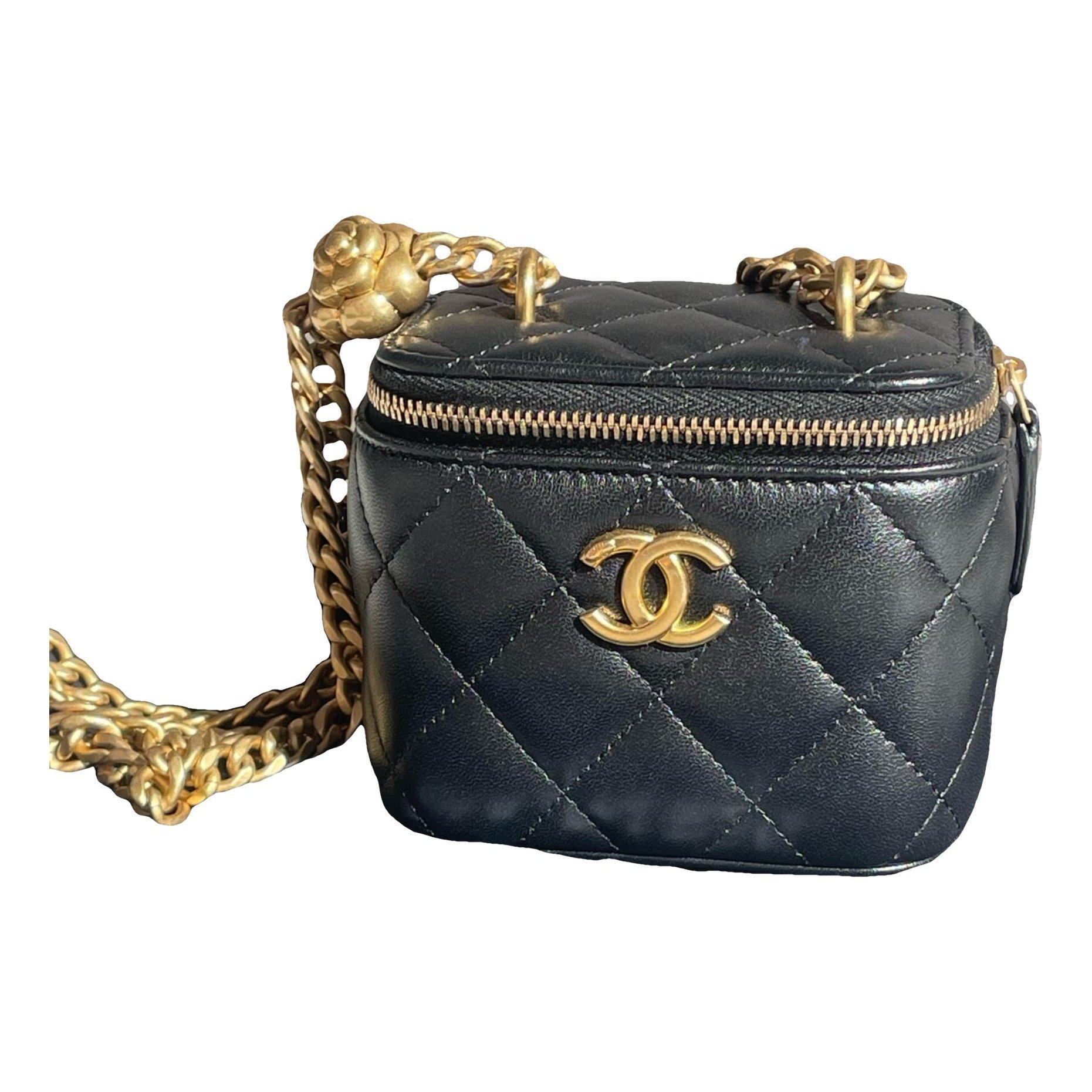 Trendy CC Vanity leather handbag