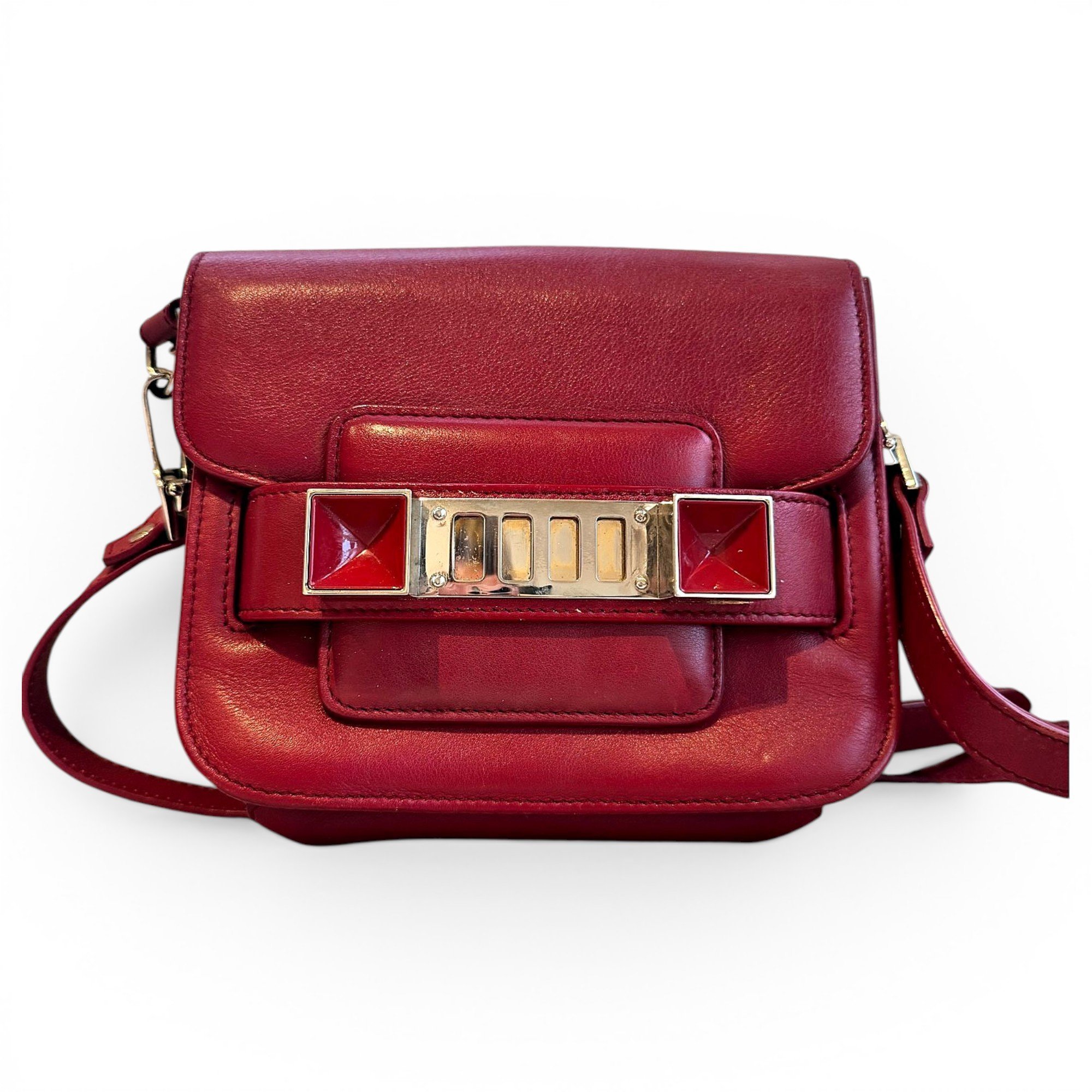 PS11 leather crossbody bag