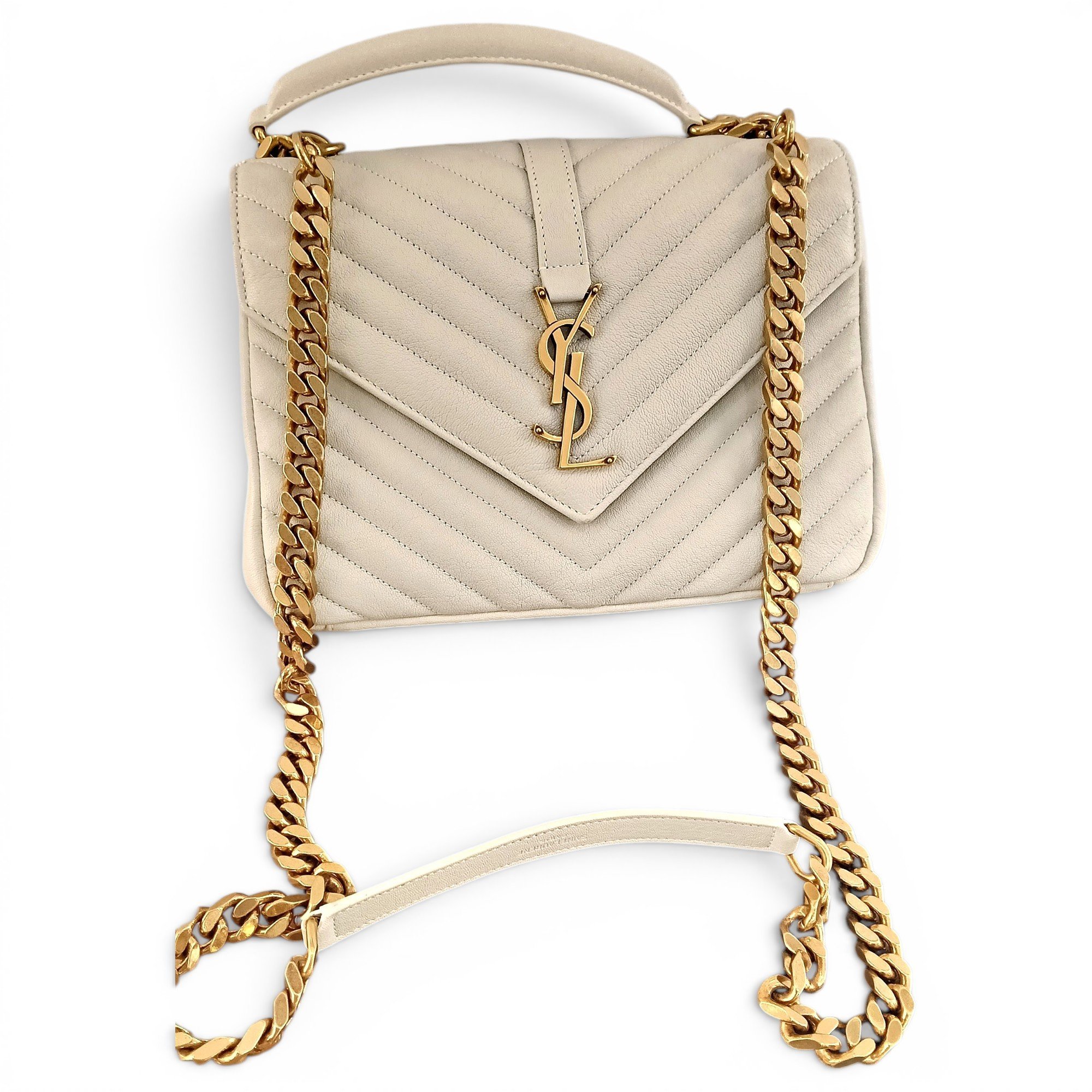 Collége monogramme leather handbag
