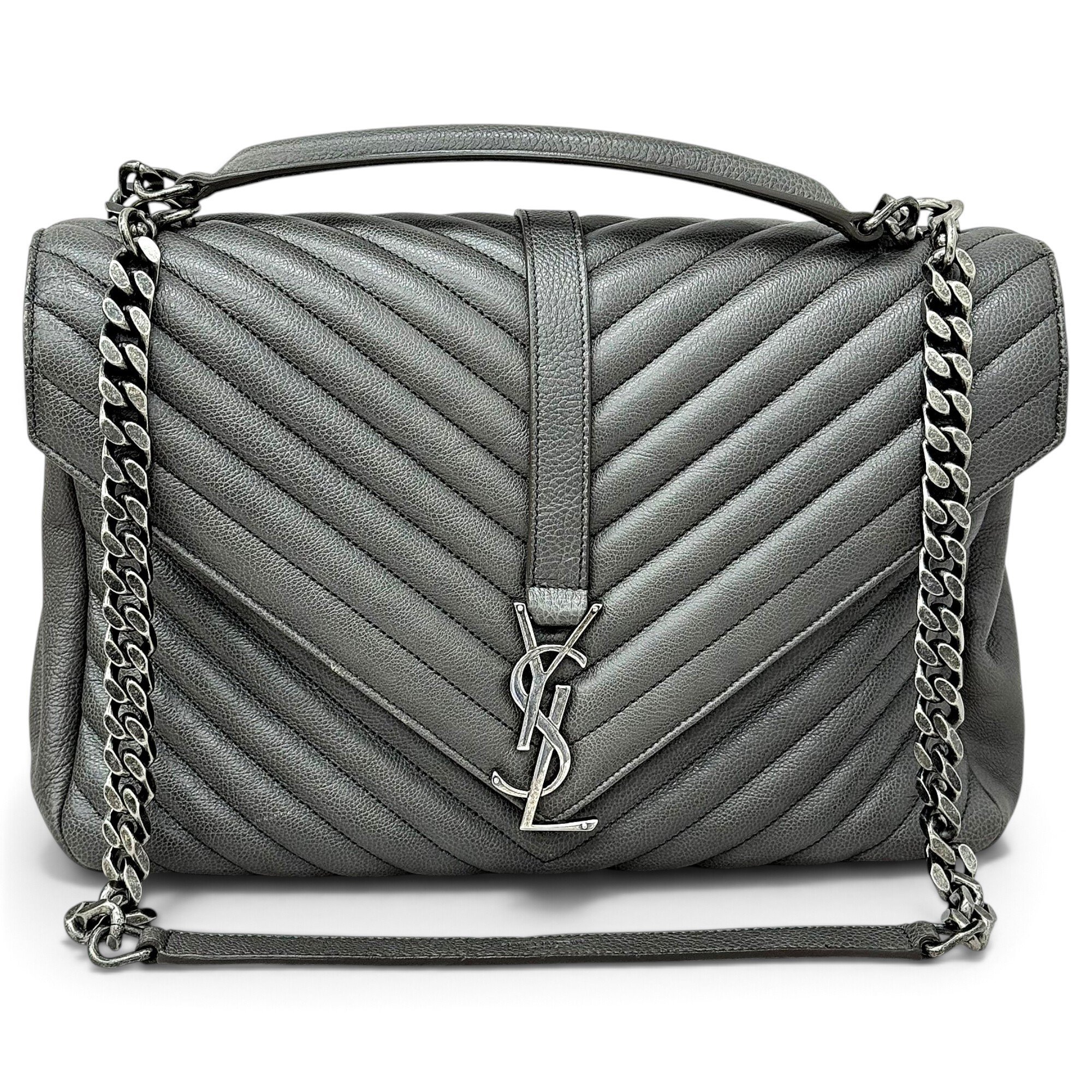 Collége monogramme leather handbag