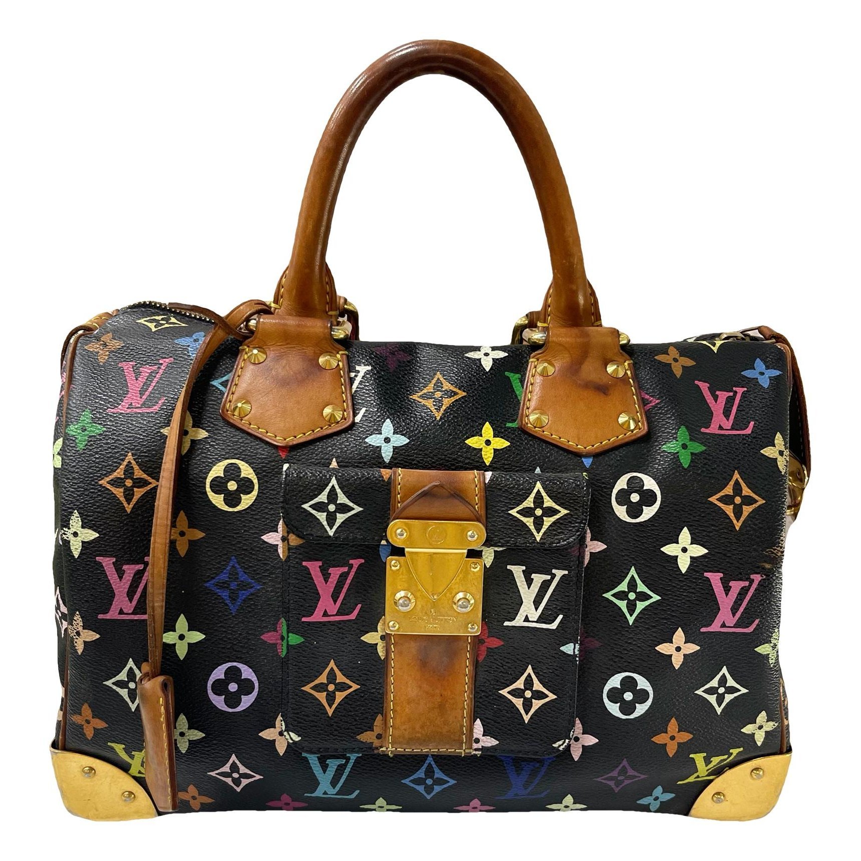 Speedy leather handbag