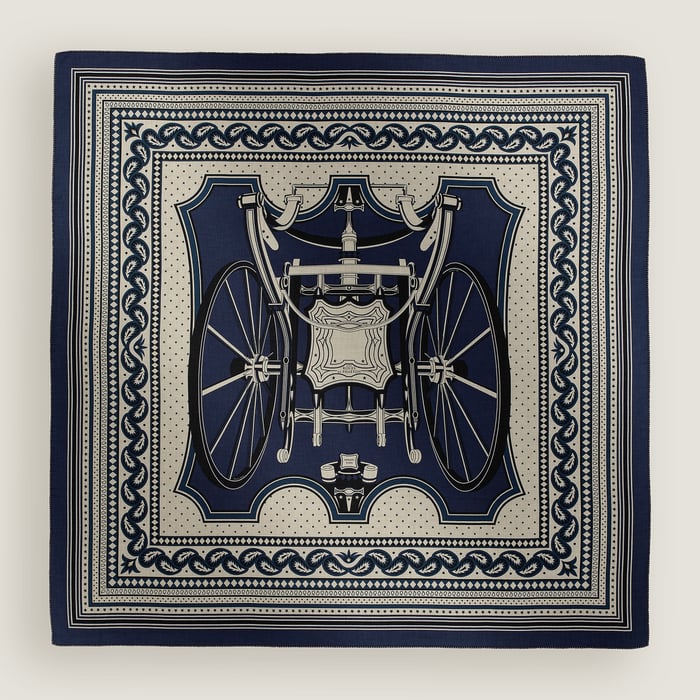 Les Roues De Phaeton Bandana Shawl 140