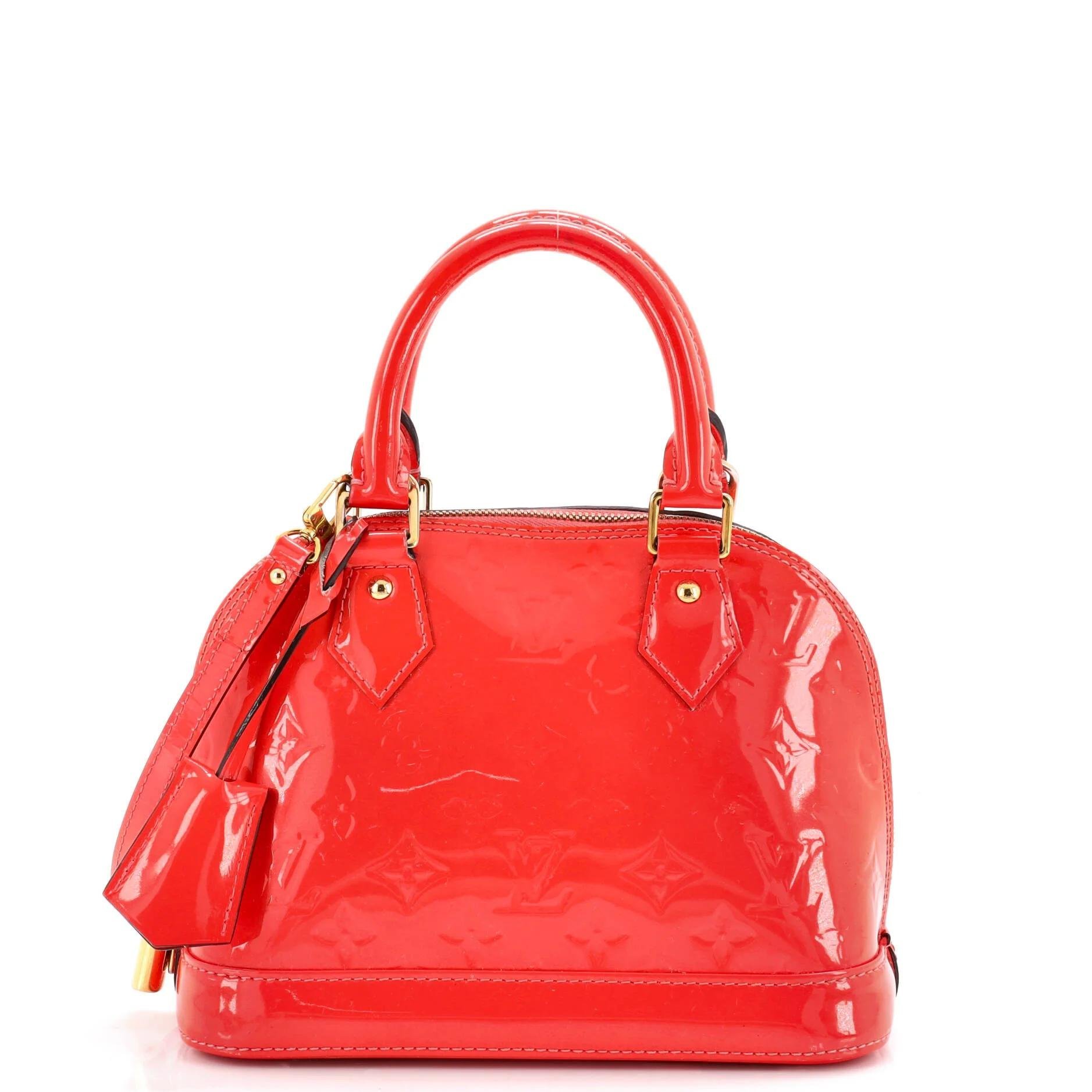 Patent leather handbag