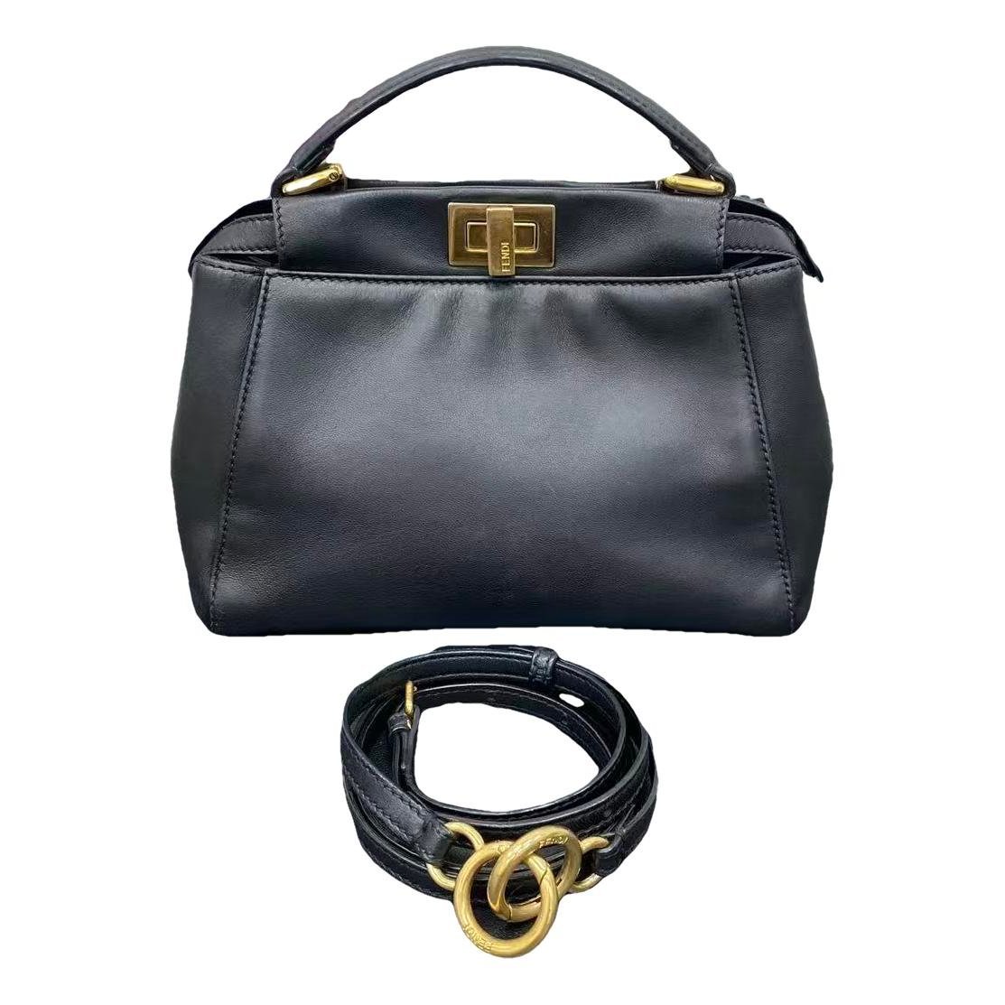 Peekaboo leather handbag