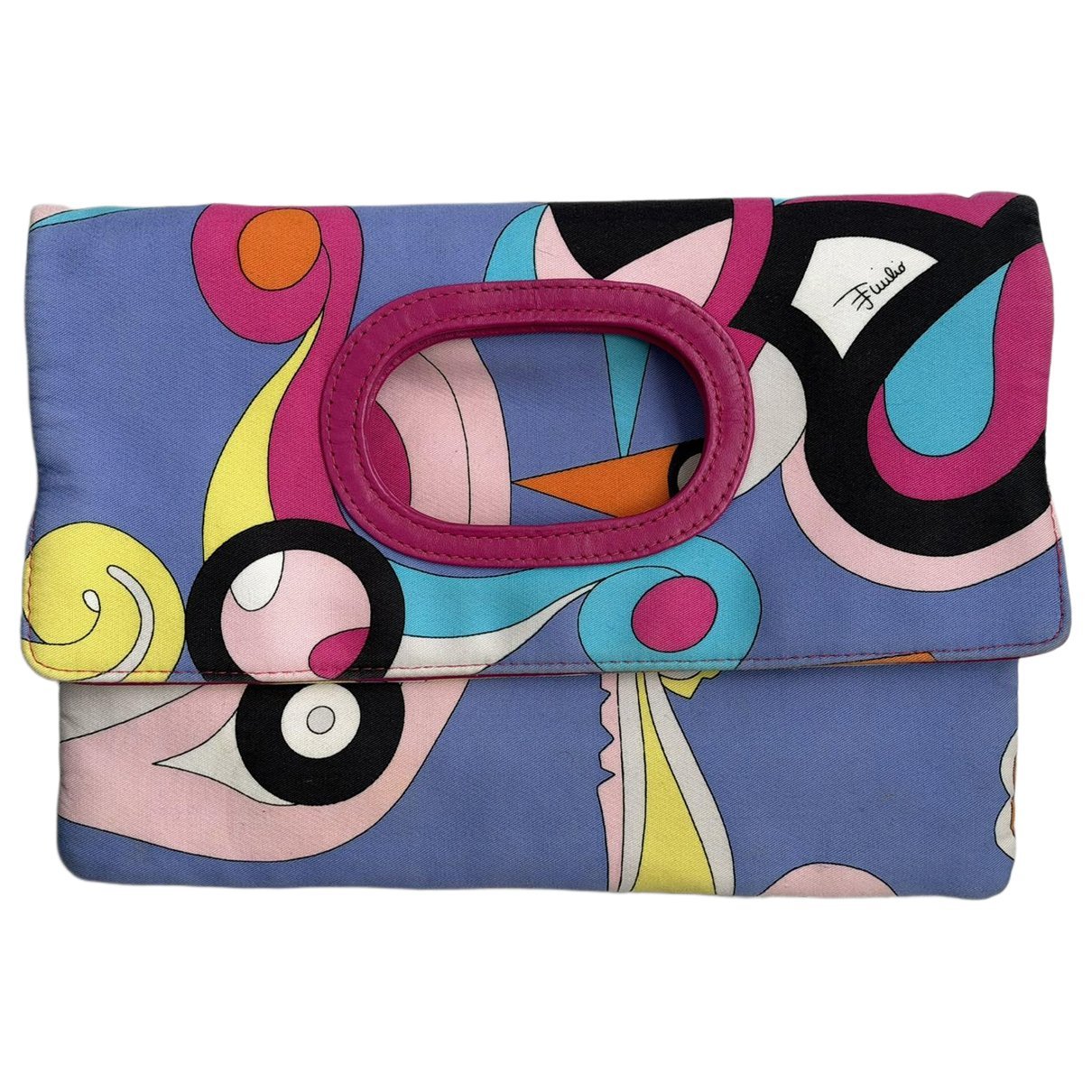 Silk clutch bag