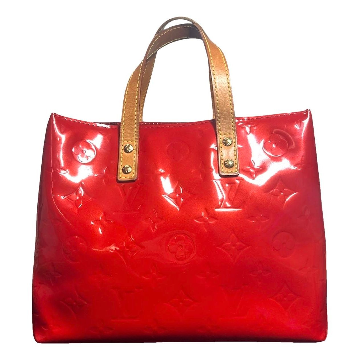 Reade patent leather tote
