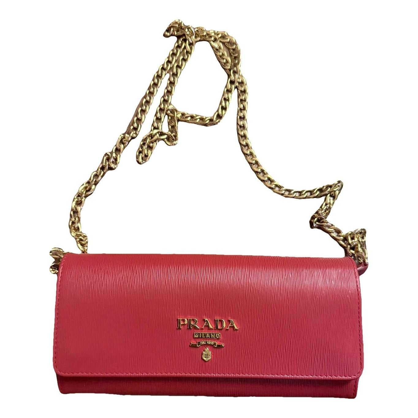 Leather clutch bag