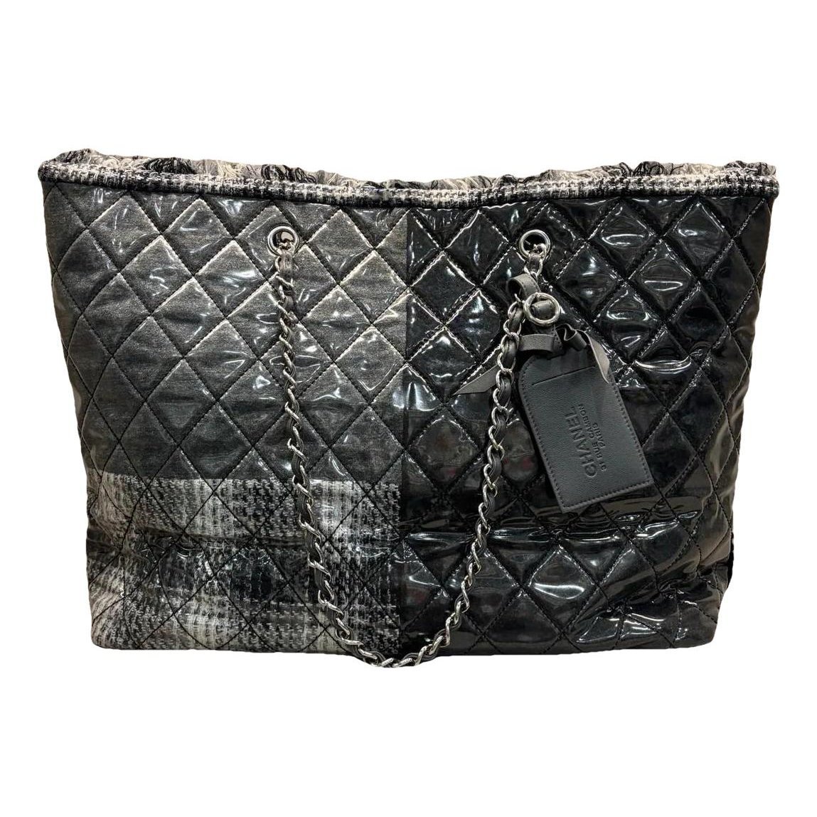Patent leather tote