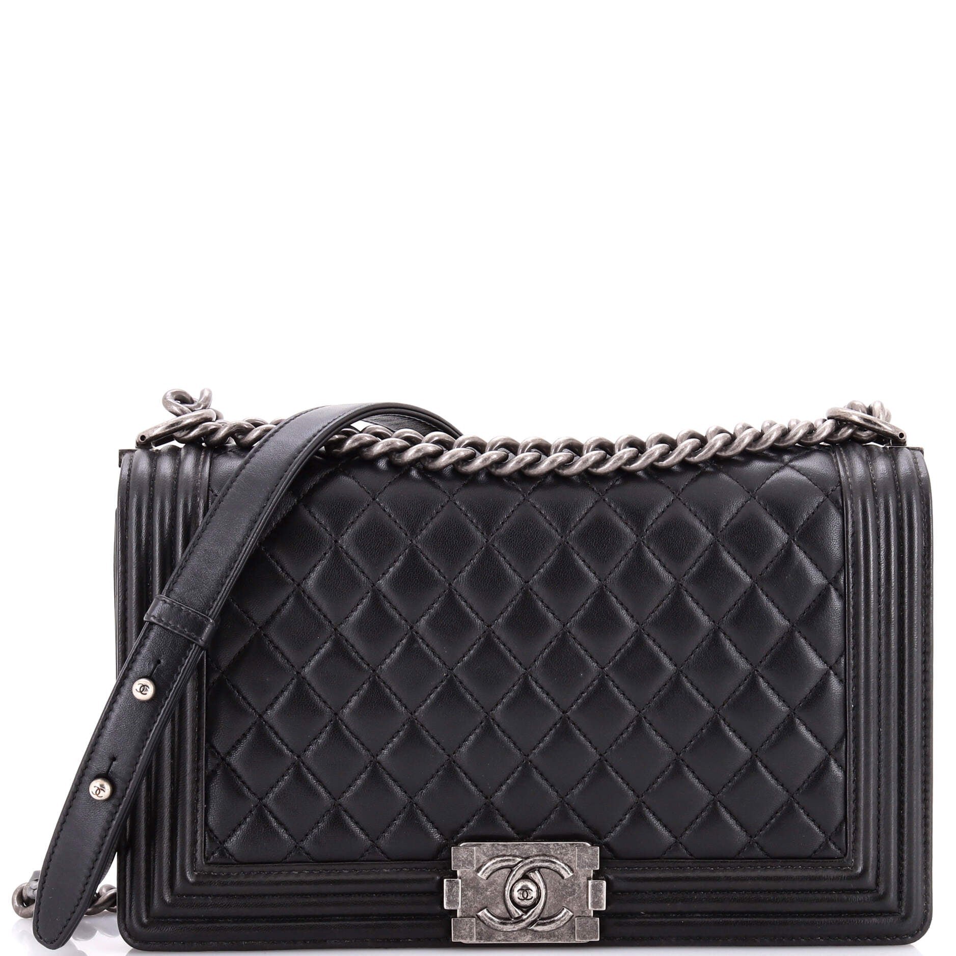 Boy Flap Bag Quilted Lambskin New Medium