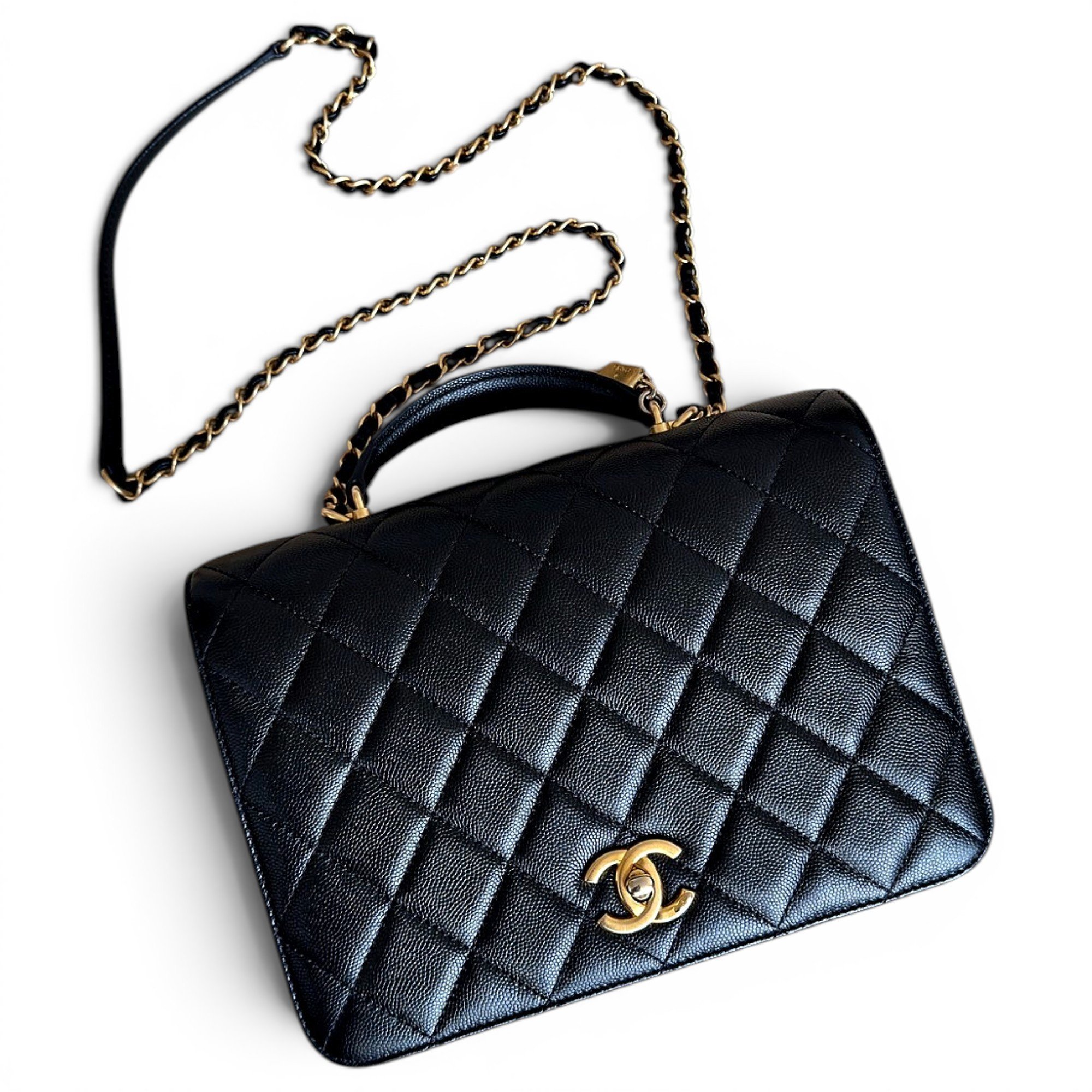 Coco Handle leather handbag