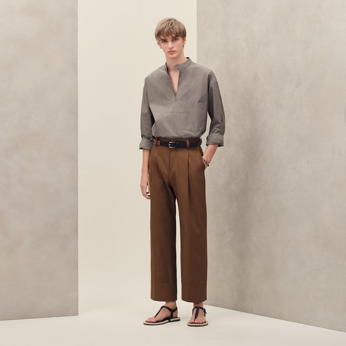 Caramel Pleated Palerme Pants