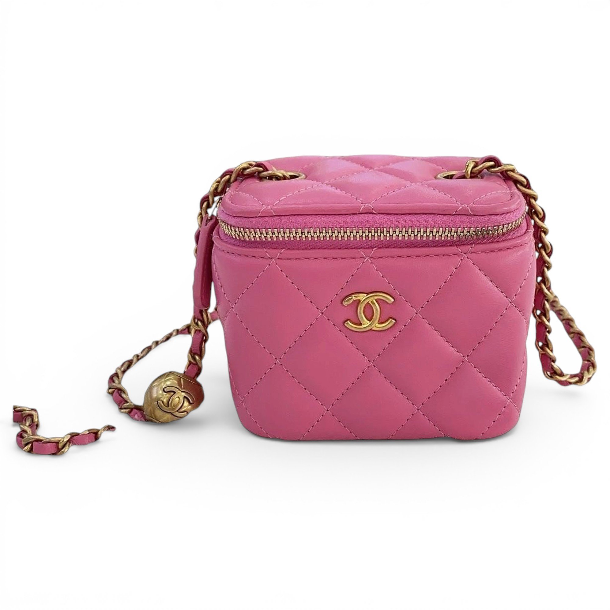 Trendy CC Vanity leather handbag