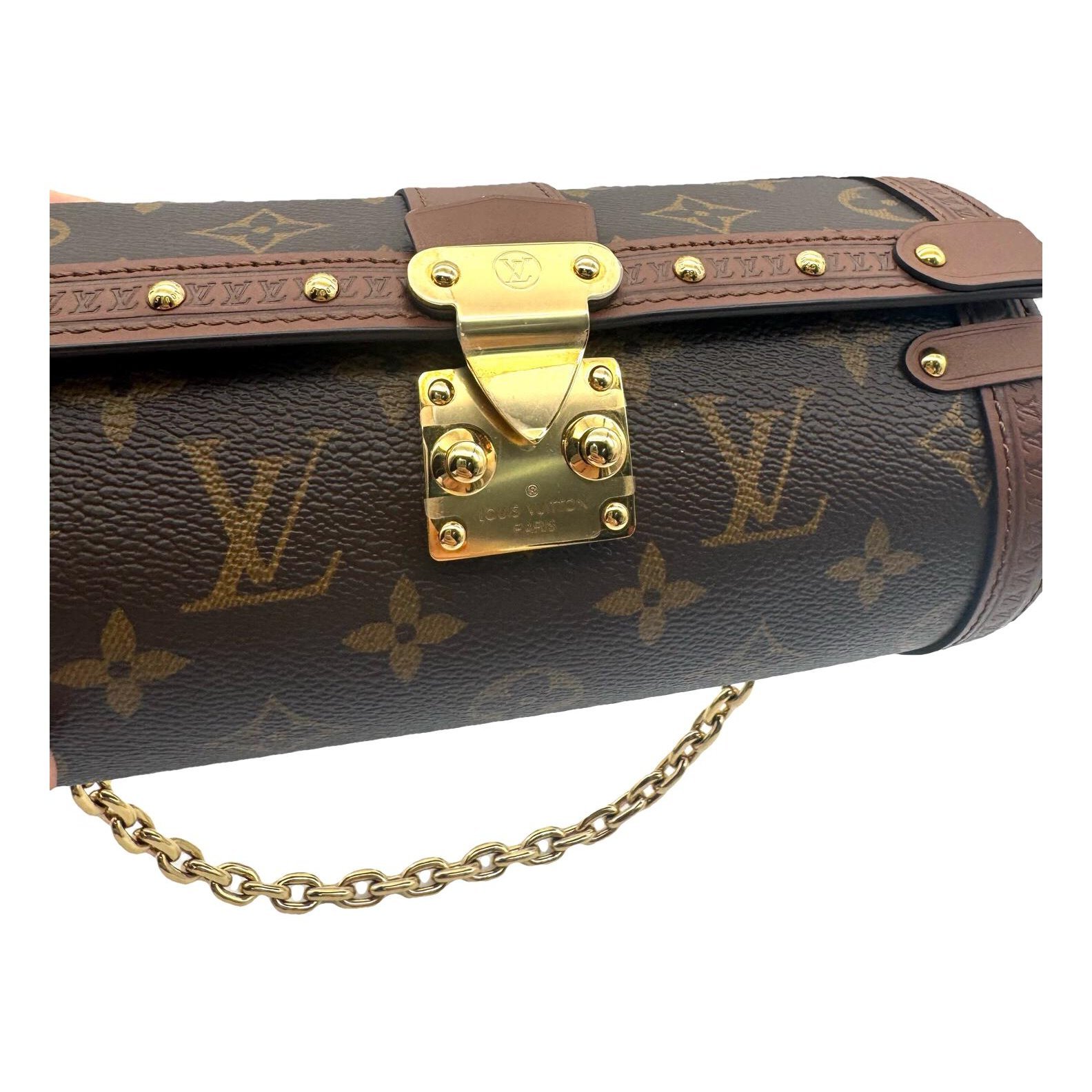 Papillon Trunk leather handbag