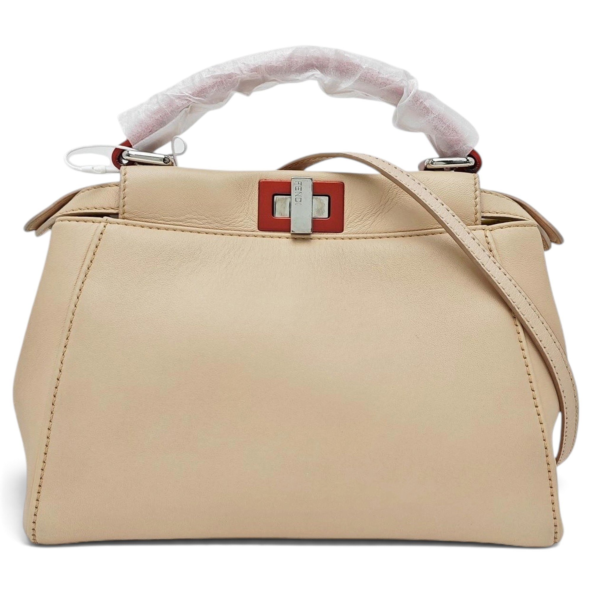 Peekaboo leather handbag