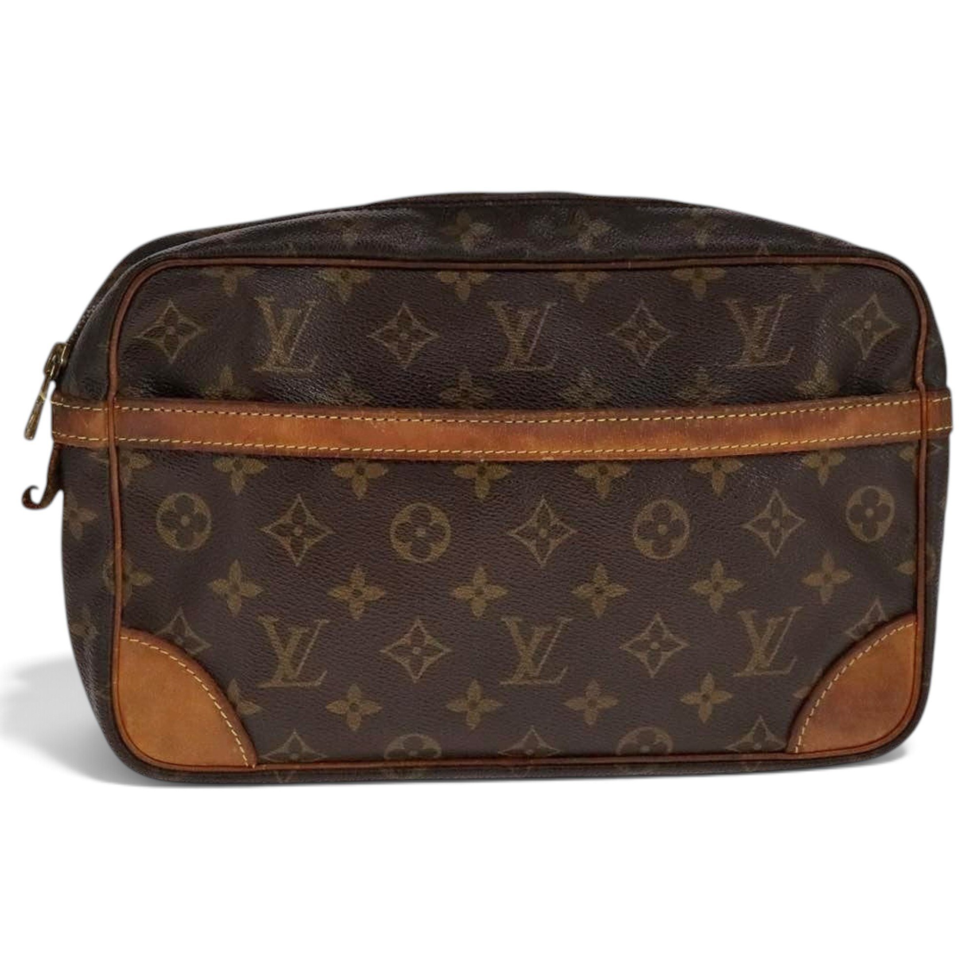 Leather clutch bag