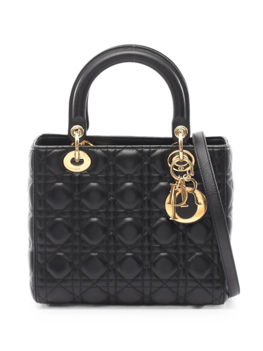 2010s Lady Dior Cannage tote bag