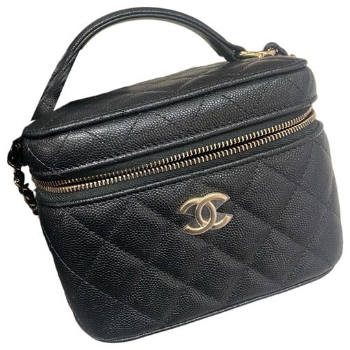 Vanity leather handbag