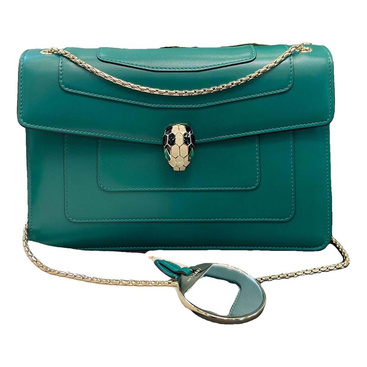 Serpenti leather handbag