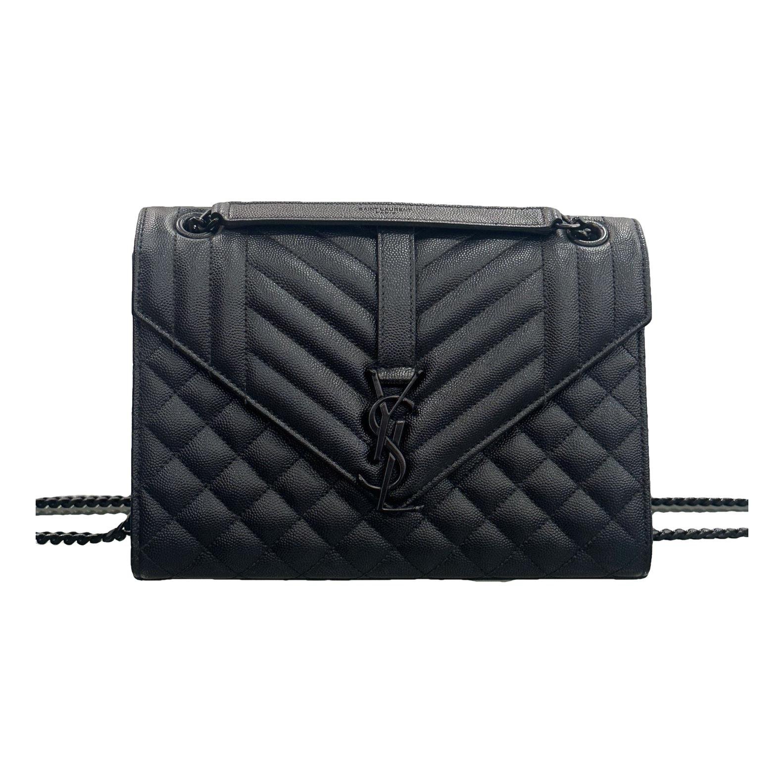 Envelope leather handbag