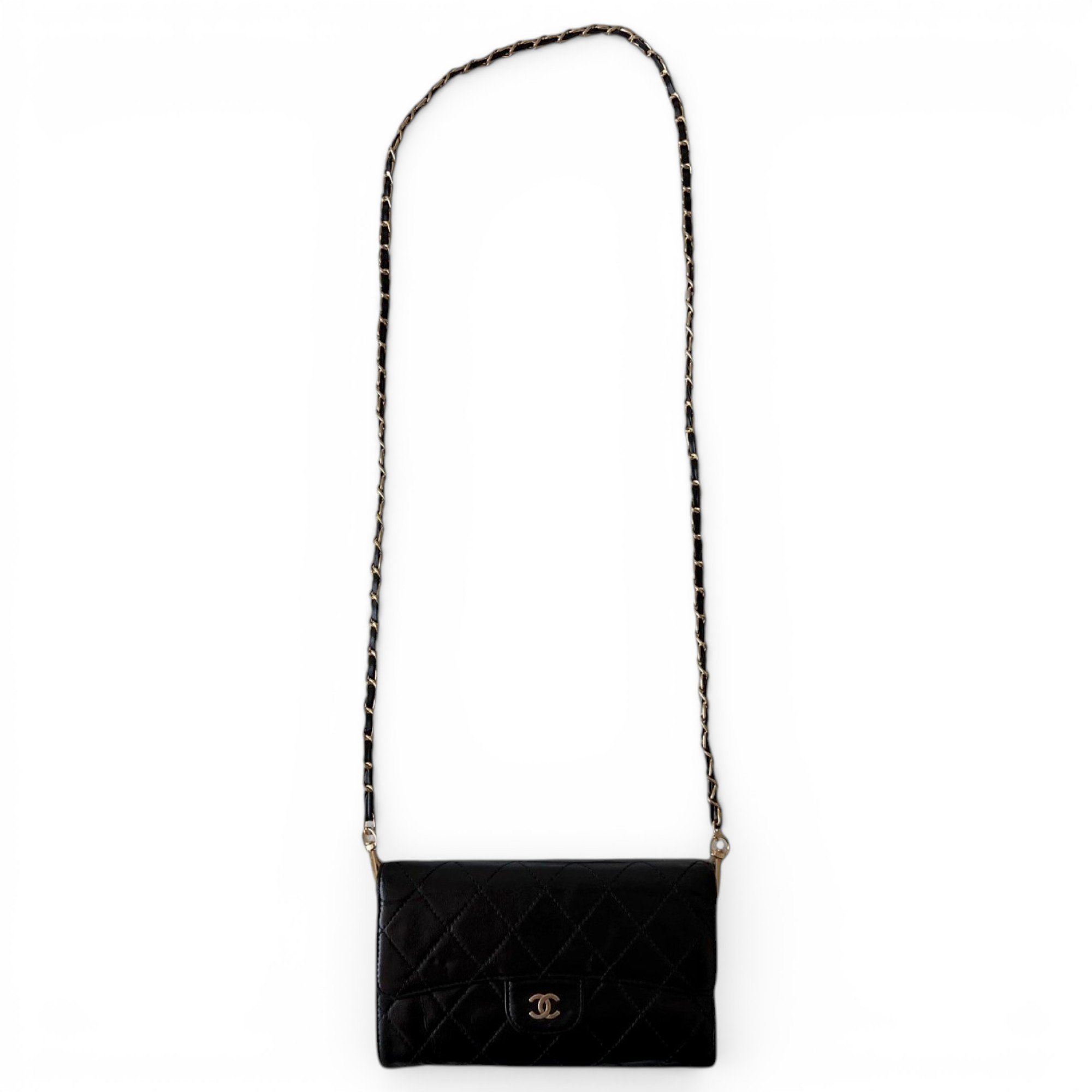 Wallet On Chain leather mini bag